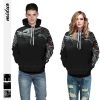 Fall Loose Baseball Uniform Digital Printing Unisex Couple Hoodie Streetwear Hoodies