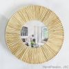 Elephant grass Wall Mirror Frame Hanging Wall Decoration