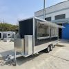 Food Truck Trailer Mobile Kitchen Street Food Cart Best Price Cooking Equipment Milk Restaurant Truck for Sale