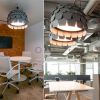 Acoustic Pendant Light Sound Absorbing Felt Lamp Fabric Ceiling Chandelier for Office open space home restaurant decoration