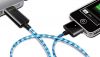 Visible USB Charge Sync EL Flash Light Cable For iPhone iPad- Black