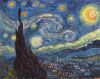 The Starry Night by Vincent van Gogh hand-painted painting 20 x 25 in.