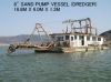 USED "KURIMOTO" 8" SAND PUMP VESSEL (DREDGER) 16.8M X 6.0M X 1.3M