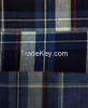 100% cotton indigo yarn dyed checks fabric for men's shirt