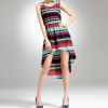 Ladies yarn dyed stripe cotton spandex jumper skirt