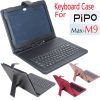 Leather keyboard Case for10.1 inch Pipo m9 Quad cores Tablets