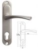 door handle, door lock, door fitting, door handle on plate door hardwa
