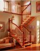 solid  wood stairway