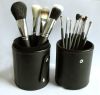 professional cosmetic brush set with brush holder