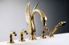 5 piece swan bathtub faucet cupc faucet animal faucet dragon faucet