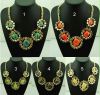 Sell 2014 Fashion Charm Choker Necklace Gemstone Necklace Geometric Necklace