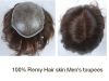 Sell 100% remy hair skin men's toupees