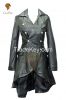 LionStar Ladies Victorian Long Leather Jacket / Coat for