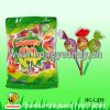 25g Twisted Lollipop with Bubble Gum Confectionery