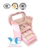 Fashion cosmetic paper box with mirror and drawer