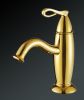 Single lever bathroom washbasin mixer