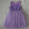 2014 new design purple rosette baby tutu dress