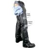 Sell motorbike leather chaps for mens