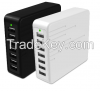 7port USB Charger 45w Charger for iPhone, iPad, Samsung Galaxy, Note, Android