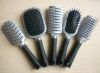 Plastic hair brushes