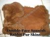 Sell Double-Face Spanish Rabbit Fur Skins