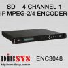 4in1 MPEG 2 digital Encoder with IP out