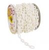 Plastic White Decorative Barrier Chains 6mm x 3m With 2 S Hooks