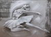 oil painting of dancer