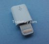 universal mobile cell phone dc power charger connector adaptor micro usb female to iphone 5 dc plug