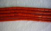 Sell 6x8mm straight red coral beads high quality