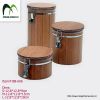 Bamboo storage canister