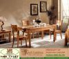 Dining room furniture combines finely crafted details