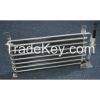 Tube fin type evaporator and condenser for refrigerator or freezer use