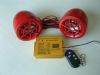 Motorcycle mp3 alarm system with FM radio