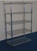 storage shelving  chromed steel rack