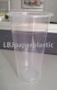 600ML transparent or white PP cups