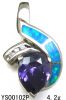 925 Sterling Silver opal jewelry Pendant YS00102P