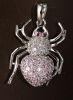 Sell Sterling silver micro paved spider pendant