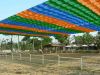 colorful sunshade net for playgroud, parking area and kindergarten
