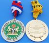 Sell honor medal, soft enamel medal with lanyard, zinc alloy die cast