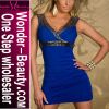 Sell Elegant V-neck Waistband Dress With Sequin WD451 7