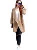 NEW Fashion 2017 Autumn Winter Coat Women Sexy Long Sleeve Thin Cardigan Woolen Coat Cape Brand Female Overcoat WT33034