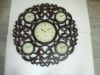 wooden carved antique clock