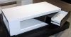 Modern White and Black Lacquer Coffee Table