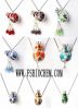 Murano Lampwork Essential Oil Bottle Pendants