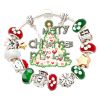 Beautiful Christmas Santa tree charm beads bracelets  C51