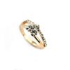 Austrian white crystal 18k gold plated graceful lady ring jewelry JR38