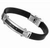Valentine gift Stainless steel man style fashion silicon bangle