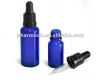 Blue cobalt essence oil dropper glass bottle