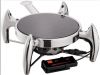 Induction cooker for round induction chafing dish set